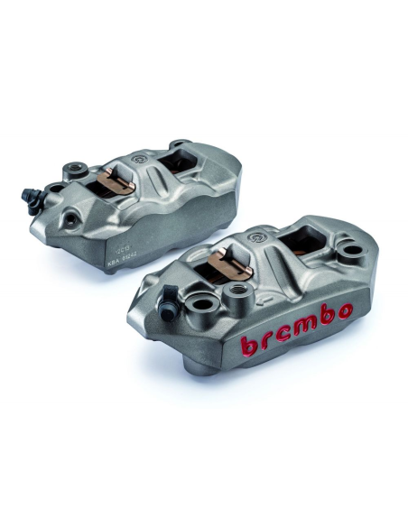 Paire d'étrier de freins M4 brut radiaux BREMBO Monoblocs moulés - Entraxe 108mm