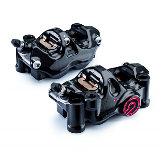 Pack 2 étrier de freins .484 BREMBO Café Racer CNC radiaux noir 4x32 - Entraxe 108mm