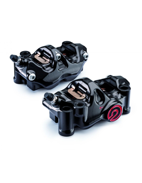 Pack 2 étrier de freins .484 BREMBO Café Racer CNC radiaux noir 4x32 - Entraxe 108mm