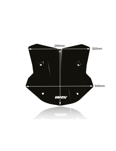 Bulle Wrs Bmw S 1000 XR ABS Noir brillant 29cm