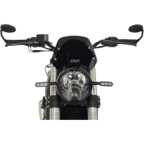 Bulle Wrs BENELLI LEONCINO 500 ABS Noir brillant 19cm