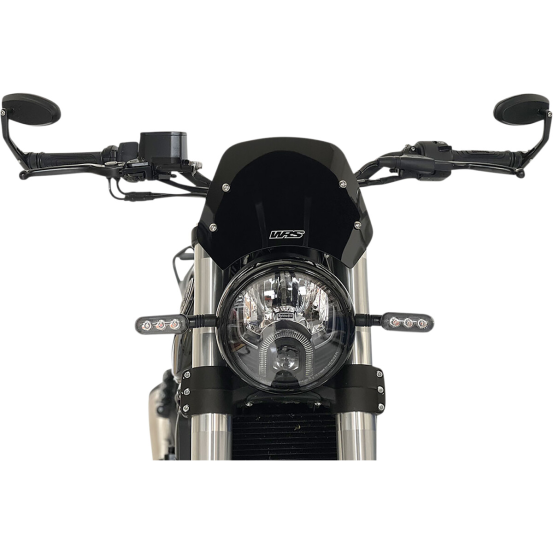 Bulle Wrs BENELLI LEONCINO 500 ABS Noir brillant 19cm