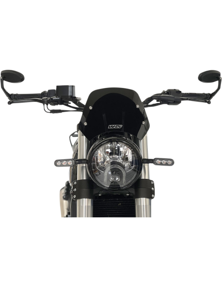 Bulle Wrs BENELLI LEONCINO 500 ABS Noir brillant 19cm