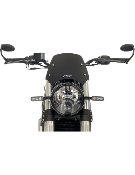 Bulle Wrs BENELLI LEONCINO 500 ABS Noir mat 19cm