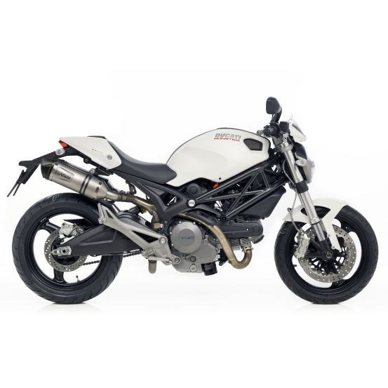 Paire de silencieux LEOVINCE LV ONE DUCATI MONSTER 696 - MONSTER 796 2008 - 2014 - MONSTER 1100 - 1100 S 2009 - 2010 Inox