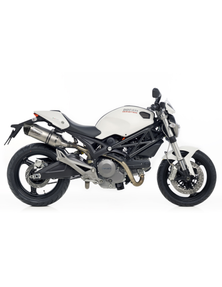 Paire de silencieux LEOVINCE LV ONE DUCATI MONSTER 696 - MONSTER 796 2008 - 2014 - MONSTER 1100 - 1100 S 2009 - 2010 Inox