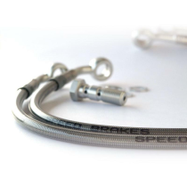 Durite de frein avant TECNIUM - Inox raccords alu - HUSQVARNA TE610