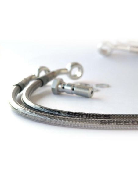 Durite de frein avant TECNIUM - Inox raccords alu - HUSQVARNA TE610