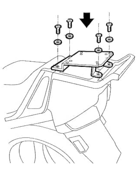 Support Top Case SHAD Top Master BMW K1100 LT 1996-2005 / R1100RT 1996-2006 / R1150RT 1996-2005