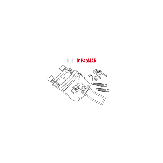 Serrure complète de Top Case SHAD SH46