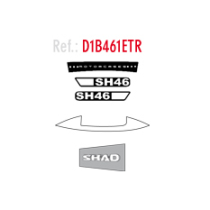 Kit autocollant Top Case SHAD SH39
