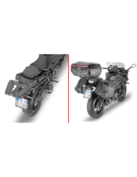 Support top case Givi Monokey - Monolock 3121FZ Suzuki GSX S 1000 GT 2022-2025