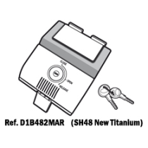 Serrure complète de Top Case SHAD SH48 Gris Titanium