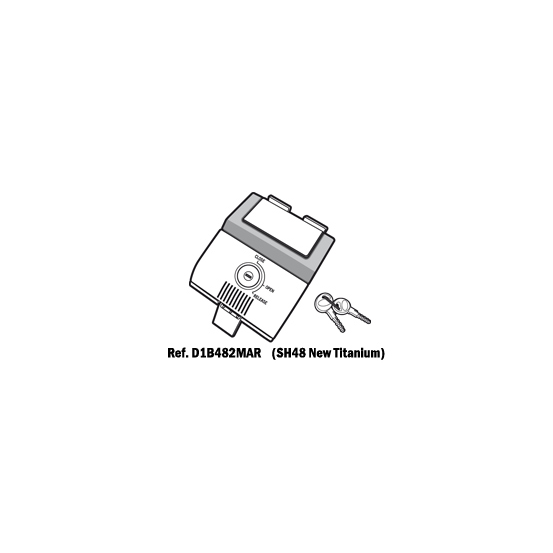 Serrure complète de Top Case SHAD SH48 Gris Titanium