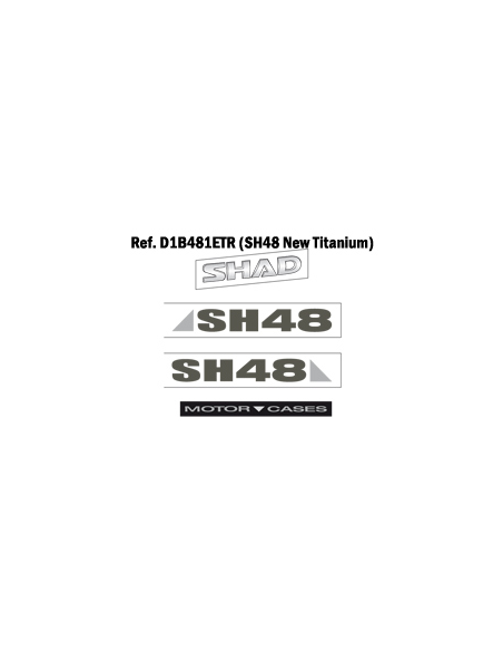 Kit autocollant Top Case SHAD SH48