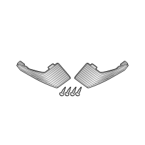 Kit de réflecteurs valises latérales SHAD SH26 Blanc