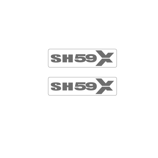 Kit autocollant Top Case SHAD SH59X