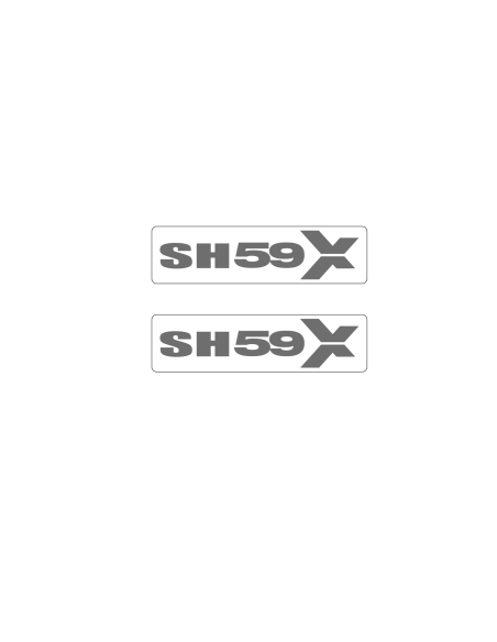 Kit autocollant Top Case SHAD SH59X