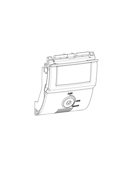 Serrure complète de Top Case SHAD SH58X / SH59X