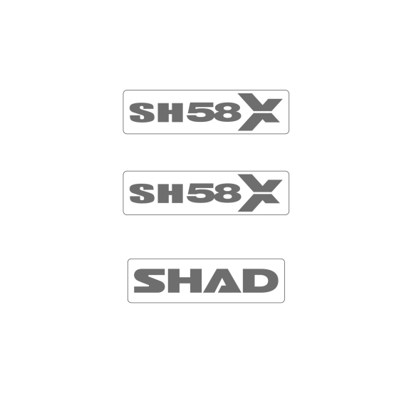 Kit autocollant Top Case SHAD SH58X