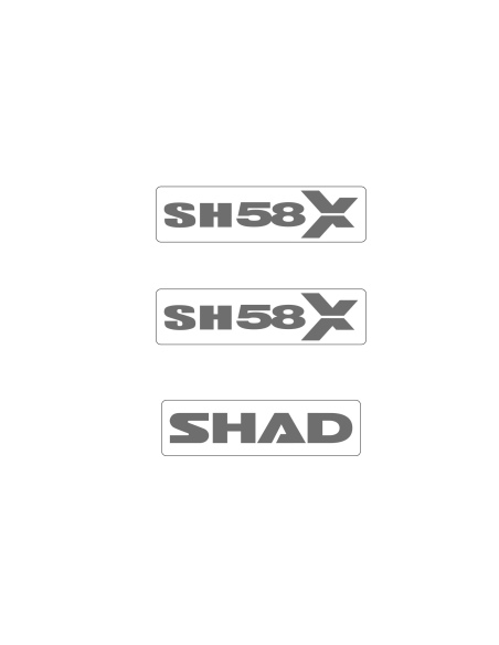 Kit autocollant Top Case SHAD SH58X