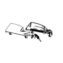 Serrure complète de valises latérales SHAD SH23
