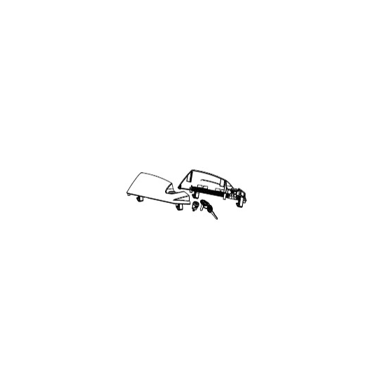 Serrure complète de valises latérales SHAD SH23