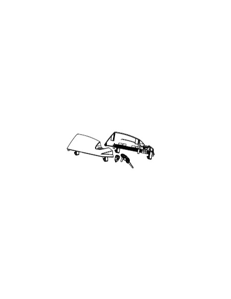 Serrure complète de valises latérales SHAD SH23