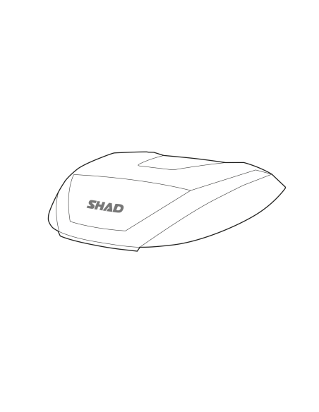 Couvercle de Top Case SHAD SH59X couleur Aluminium