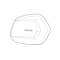 Couvercle de Top Case SHAD Droit Aluminium SH35
