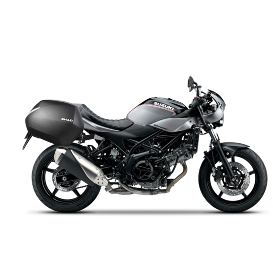 Supports valises latérales SHAD 3P System Suzuki SV 650 / SV 650 X 2016-2026