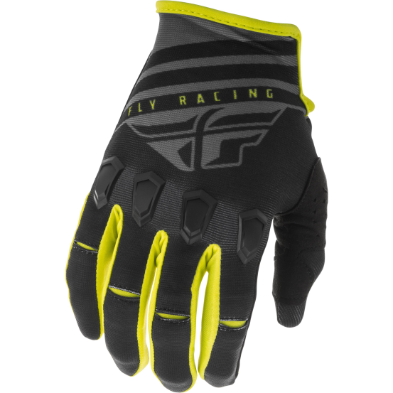 Gants cross Fly Racing 2020 Kinetic K220 - Noir Gris Jaune Fluo