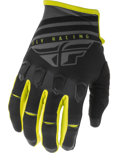 Gants cross Fly Racing 2020 Kinetic K220 - Noir Gris Jaune Fluo