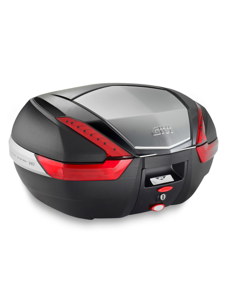 Top case Givi Monokey V47N - Noir Gris Rouge
