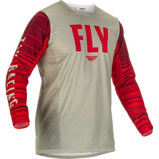 Maillot cross Fly Racing 2022 Kinetic Wave - Gris Rouge
