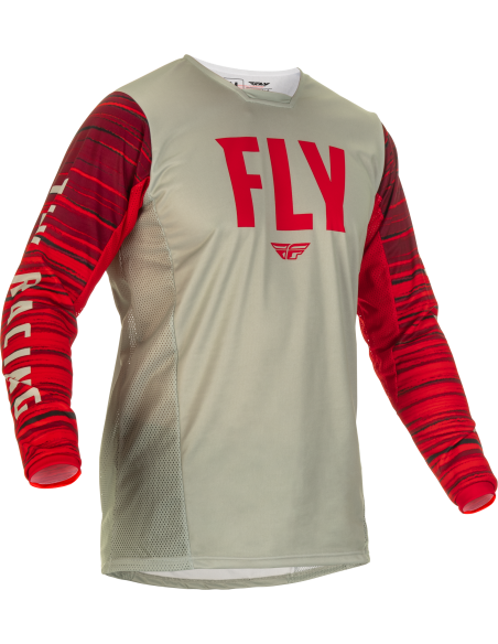 Maillot cross Fly Racing 2022 Kinetic Wave - Gris Rouge