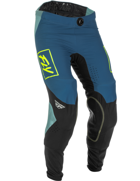 Pantalon cross Fly Racing 2022 Lite - Gris Turquoise Jaune Fluo