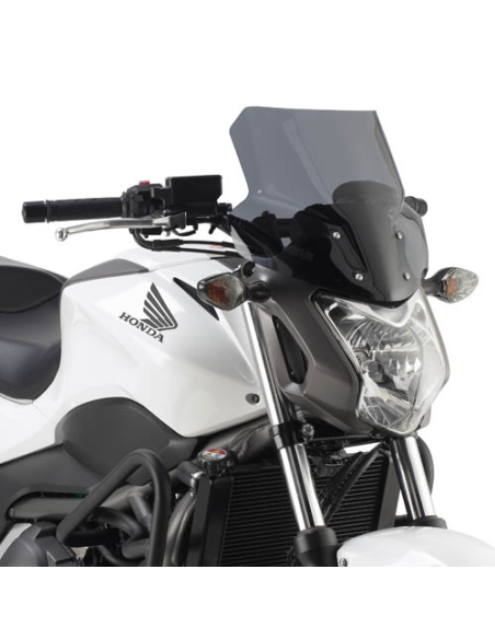 Bulle Givi D1112S Honda NC700S 2012 - 2013 - NC750S - NC750S DCT 2014 - 2017 - Fumé