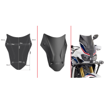 Bulle Givi D1144BO Honda CRF1000L Africa Twin - Noir Mate 2016-2019 - Noir