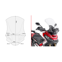 Bulle Givi D1156ST Honda X-ADV 750 2017-2020 - Incolore