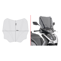 Bulle Givi D1181S Honda SH 125 2020-2026 - Fumé