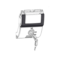 Serrure complète de Top Case SHAD SH48 Gris Foncé Premium