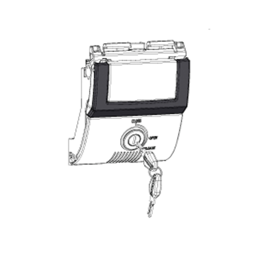 Serrure complète de Top Case SHAD SH48 Gris Foncé Premium