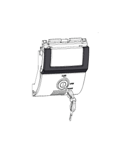 Serrure complète de Top Case SHAD SH48 Gris Foncé Premium