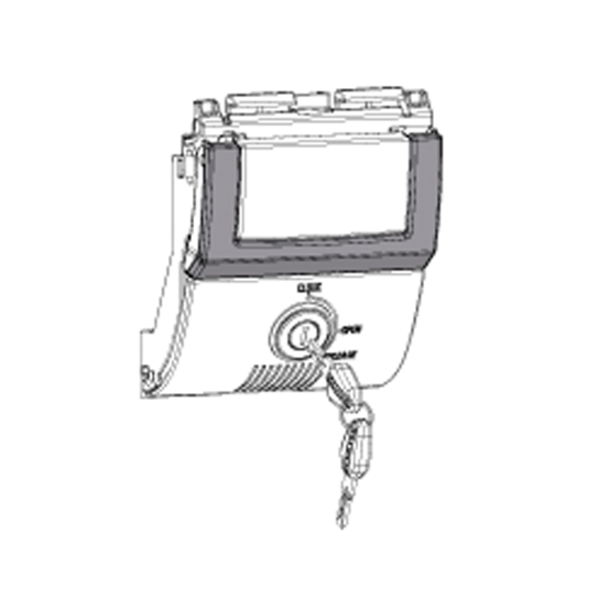 Serrure complète de Top Case SHAD SH48 Gris Titanium Premium