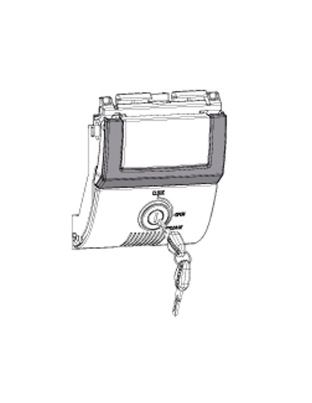 Serrure complète de Top Case SHAD SH48 Gris Titanium Premium