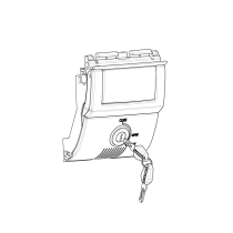 Serrure complète de Top Case SHAD SH58X / SH59X Premium