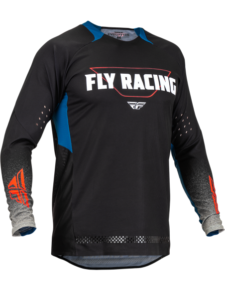 Maillot cross Fly Racing 2023 EVO - Noir Gris Bleu