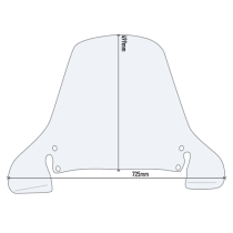 Bulle Givi Honda Foresight 250 1997 - 2008 - Pantheon 125 - 150 1998 - 2002 Peugeot SV 250 2002 - Incolore