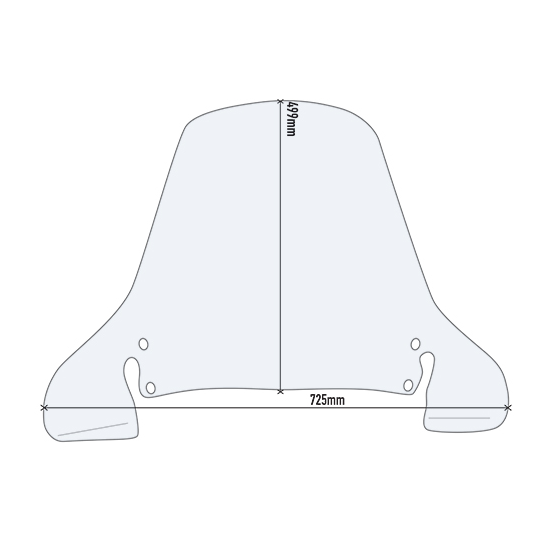 Bulle Givi Honda Foresight 250 1997 - 2008 - Pantheon 125 - 150 1998 - 2002 Peugeot SV 250 2002 - Incolore